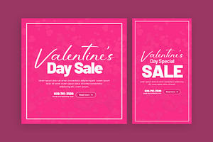 Valentine's Day Instagram Pack, a Social Media Template by Saman Osama