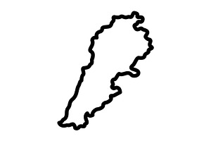 Lebanon beirut black icon, an Outline Icon by Creative priyanka