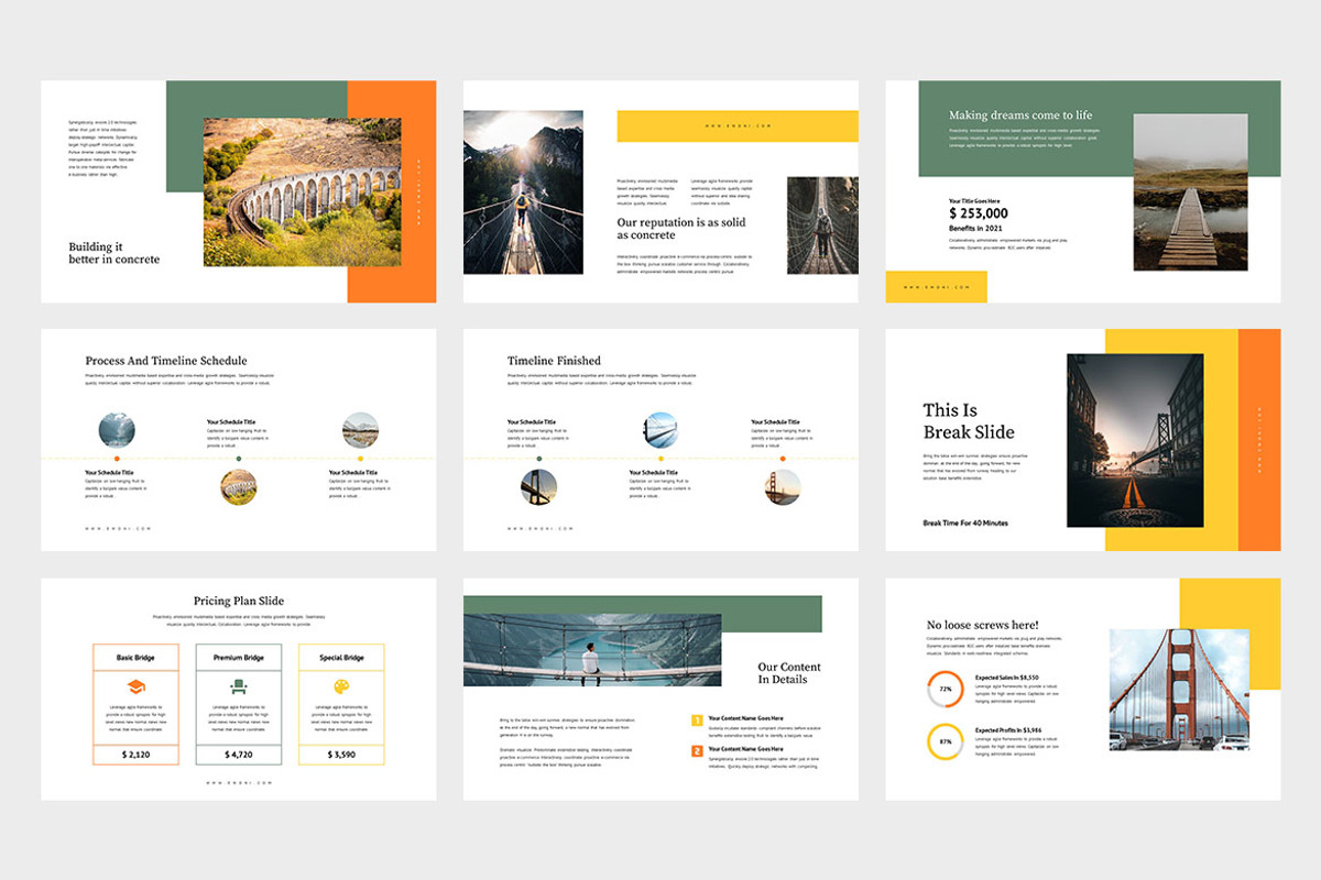Ewoni : Construction Google Slides, a Presentation Template by Punkl Camp (Photo 3 of 9)