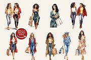 Hello London Watercolor Clipart, an Illustration by NadiaTheronArt (Thumbnail 4 of 5)