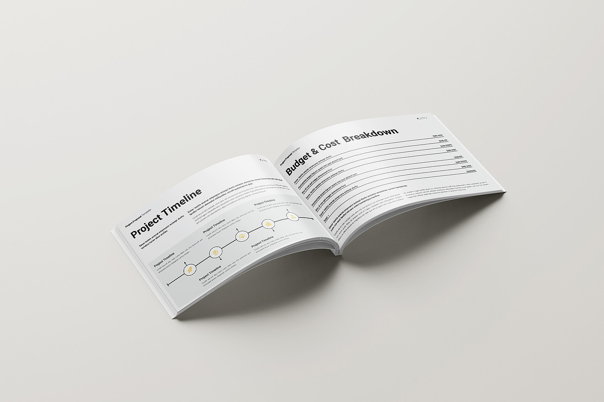 Project Proposal Template, a Brochure Template by GoldenGrid Studio (Photo 5 of 8)