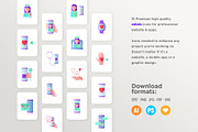Telemedicine | 32 Icons Set, an Outline Icon by Marina Silence (Thumbnail 11 of 17)