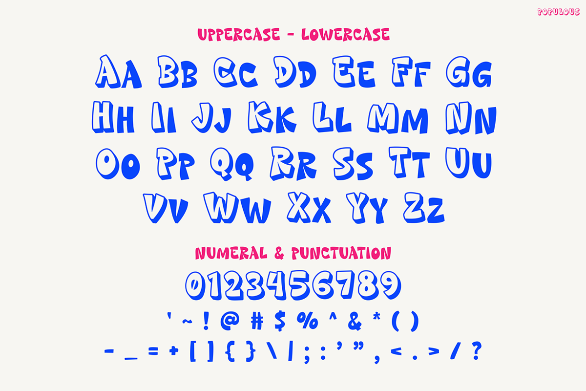 Populous, a Font by Pinisi ART (Photo 2 of 10)