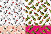 Valentines Cactuses Patterns, a Pattern Graphic by graphicsoup (Thumbnail 2 of 3)