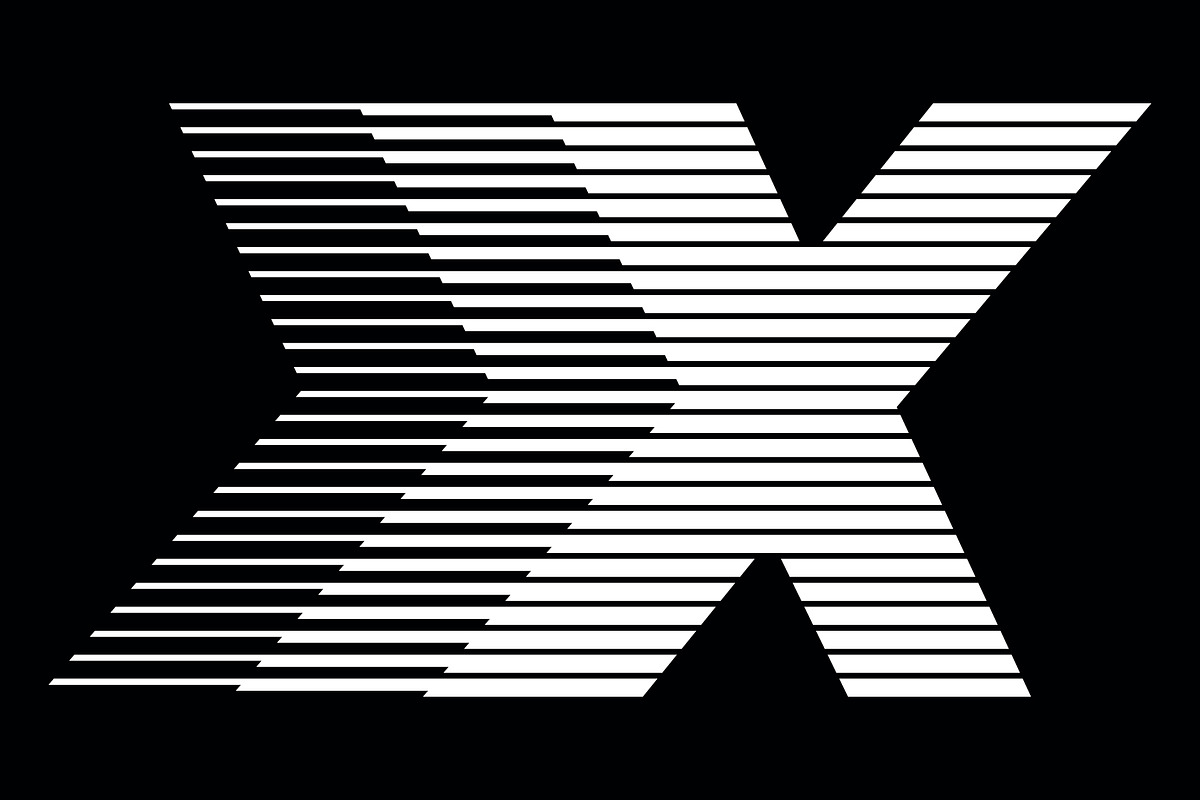 Letter X speed motion lines logo, a Branding & Logo Template by Leksono (Photo 2 of 2)