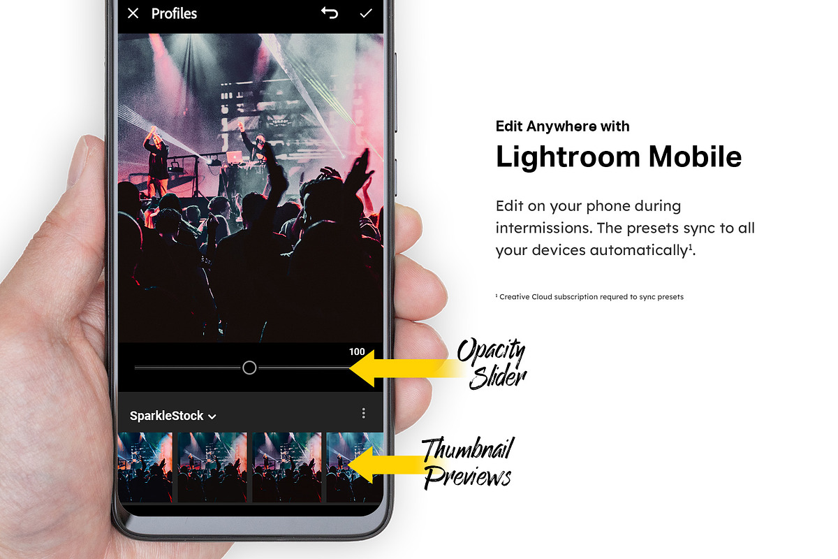 50 Concert Lightroom Presets LUTs, a Preset Add-On by SparkleStock (Photo 7 of 10)