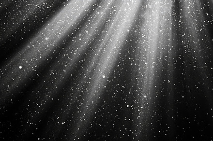 Light beams on floating dust, a Photo by Beautiful things