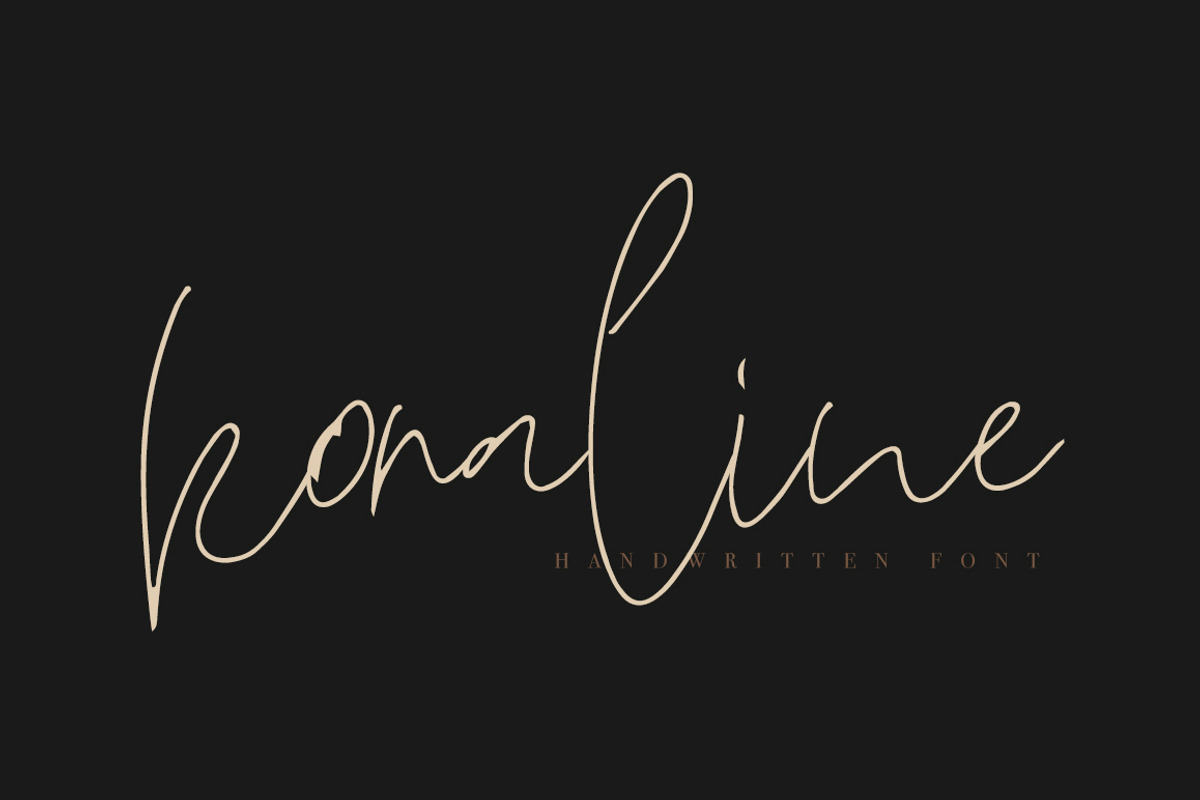 Koraline, a Script Font by Katie Holland (Photo 1 of 8)