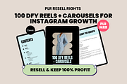 PLR 100 DFY Reels Instagram Captions, a Social Media Template by Design By Hira (Thumbnail 1 of 7)
