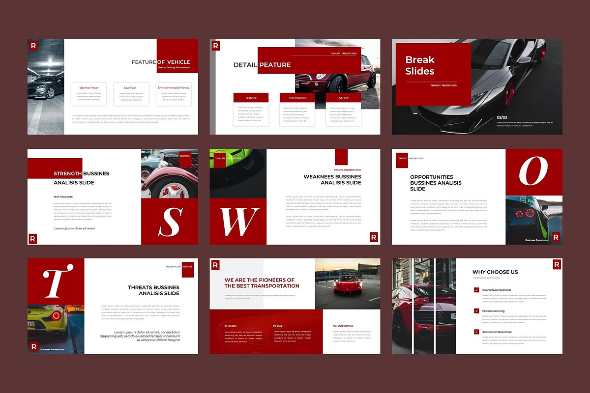 ROENTA Car Rental Google Slides, a Presentation Template by Rizki Herdian (Photo 4 of 5)