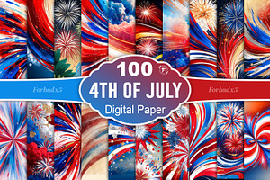 4th of july Digital Paper, a Texture Graphic by Forhadx5