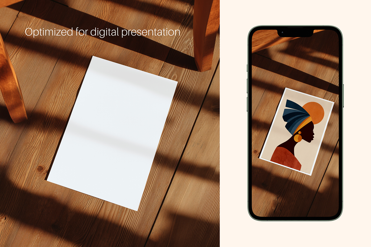 Wooden A3 Poster Mockup, a Product Mockup by Serenefeeling (Photo 5 of 6)