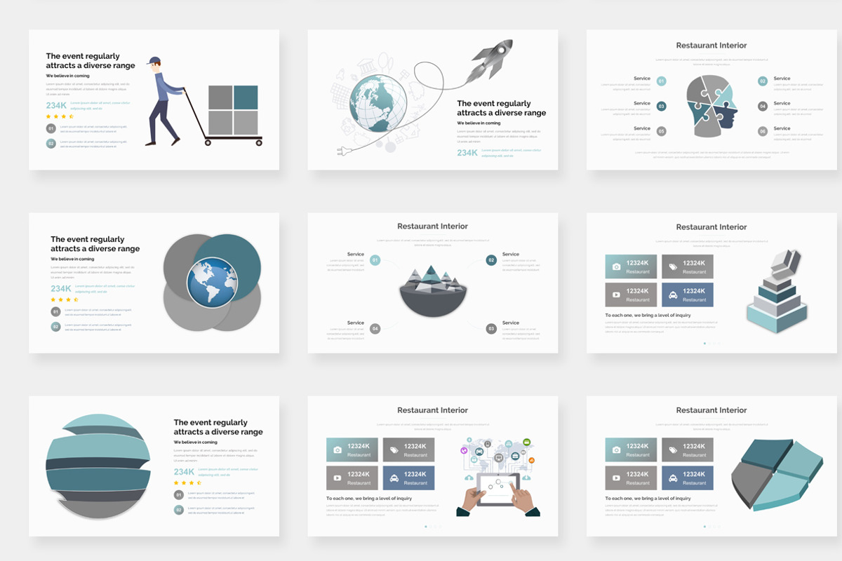 Imagine Solutions Powerpoint, a Presentation Template by One Percent Studio