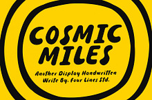 Cosmic Miles - Hand Drawn Font