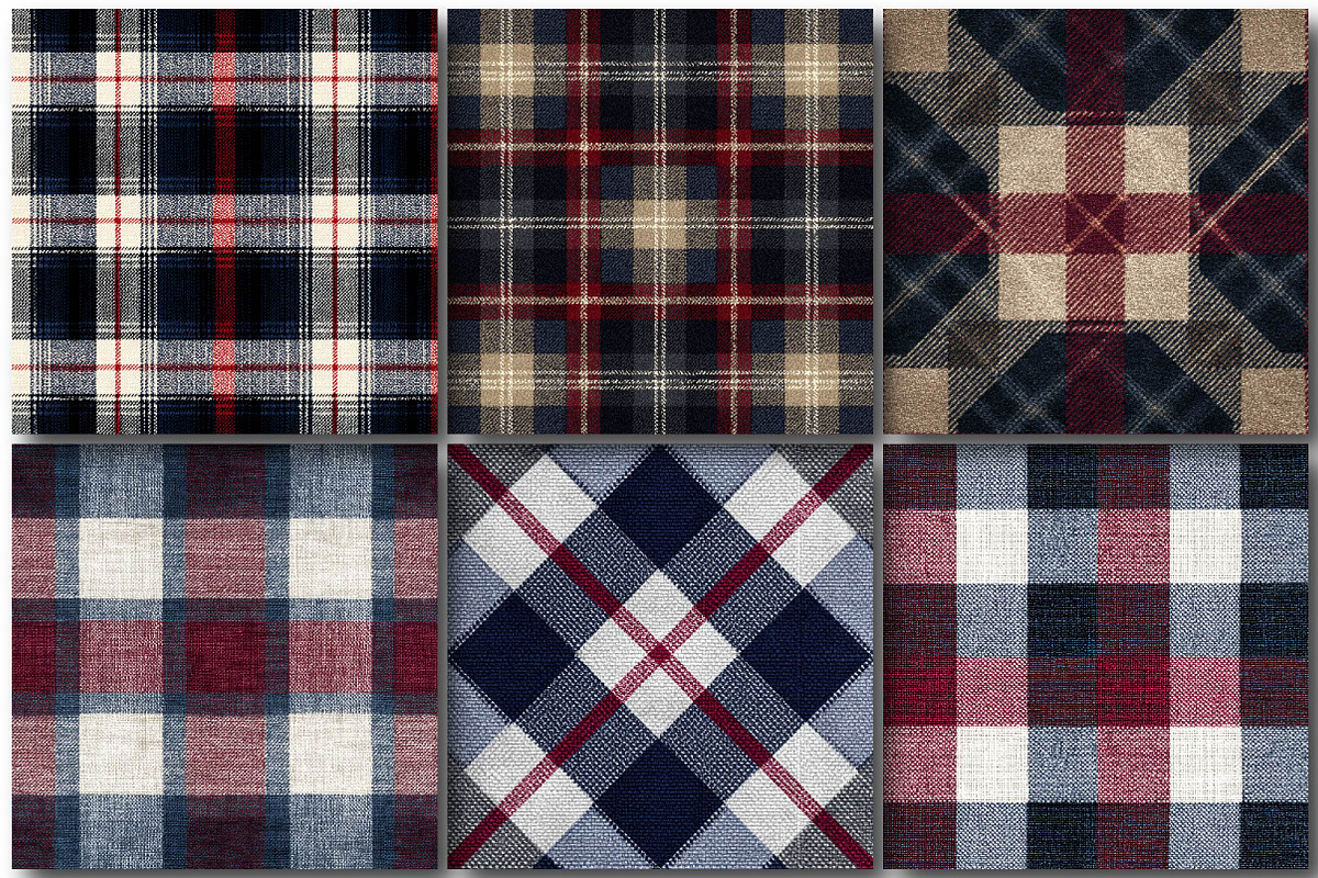Patriotic Tartan Plaid, a Texture Illustration by DreamPrint404 (Photo 2 of 4)