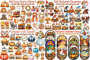 Autumn Clipart Huge Bundle, an Illustration by Sublimation Artist (Thumbnail 4 of 12)