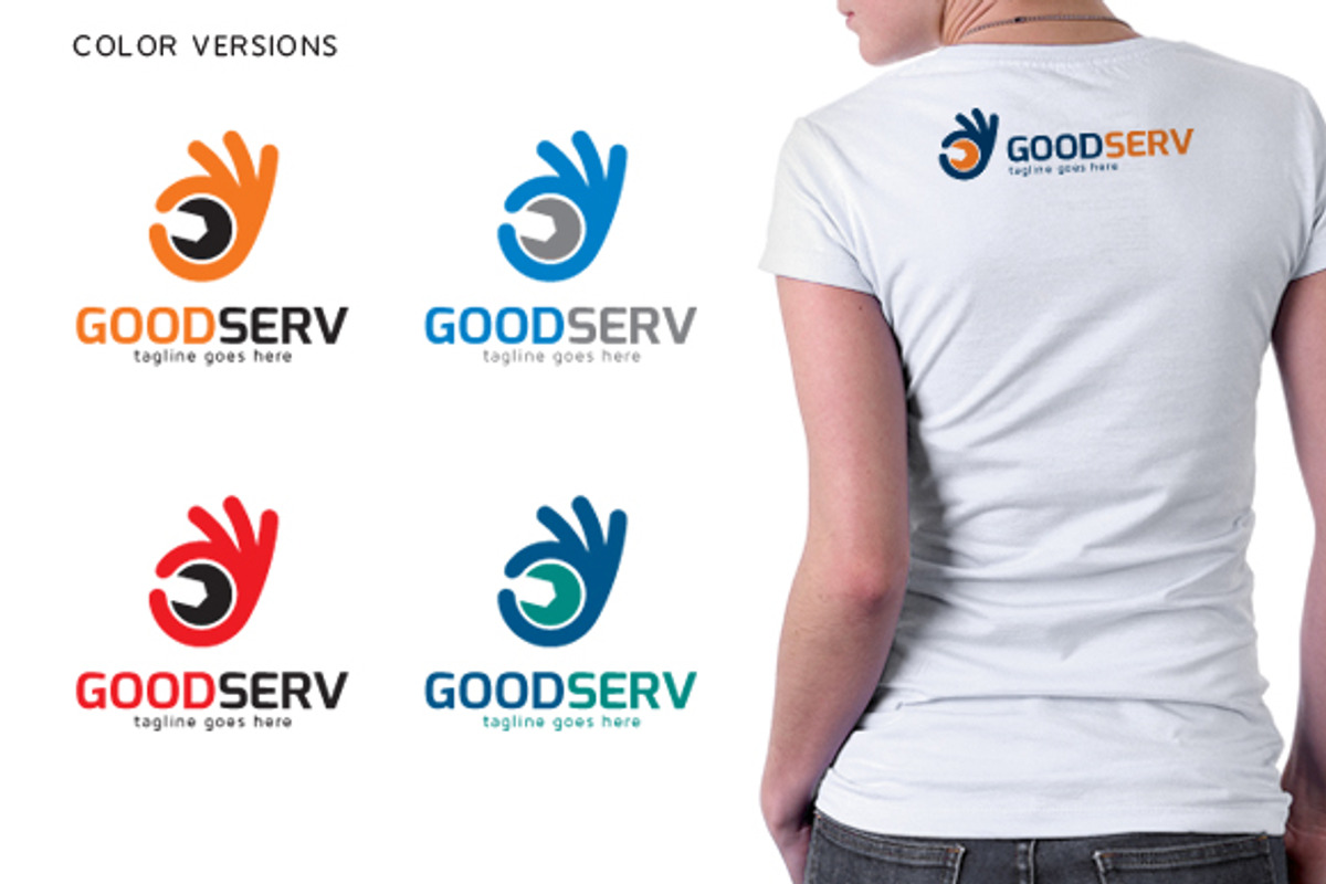 Good Service Logo Template, a Branding & Logo Template by gunaonedesign
