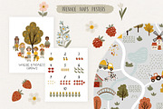 Whimsy Farm Map Clipart, a Decorative Illustration by Jenny Quince (Thumbnail 8 of 13)