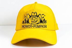 Halloween Design Howdy Pumpkin Cut