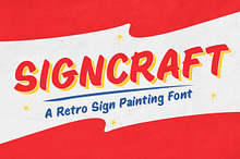 Signcraft - Retro Sign Painting Font