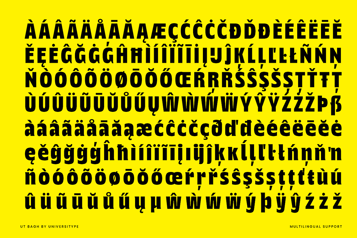 UT Bagh Display - A Movie Font, a Sans Serif Font by Universitype (Photo 7 of 12)