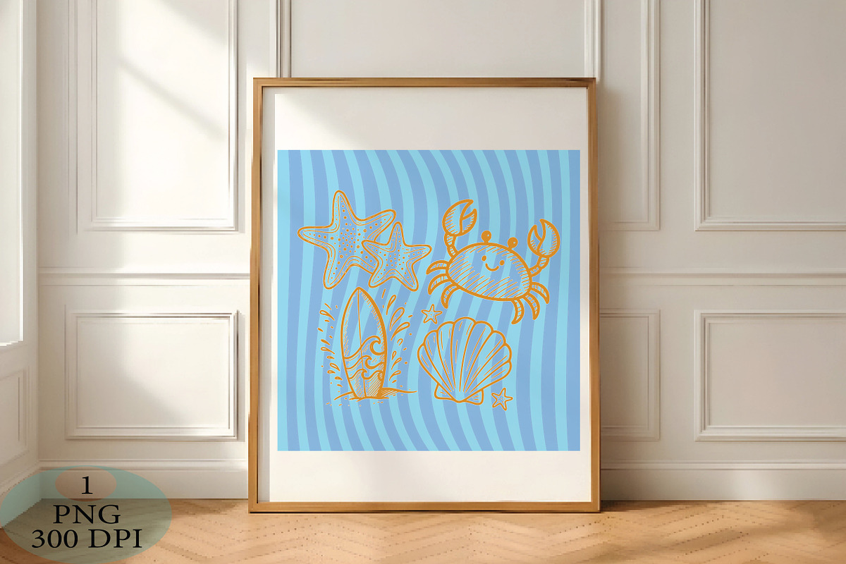 Summer Beach Hand Drawn Doodle PNG, an Illustration by Daily.Designs (Photo 3 of 3)