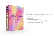 Lightcoral Watercolor Ps Overlays preview 2