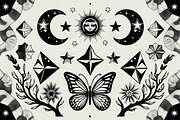 Mystic Moon and Nature Bundle, an Illustration by Creativeshirt (Thumbnail 4 of 9)