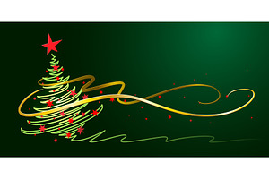 Merry Christmas decoration. Wavy, a Person Illustration by Valenty