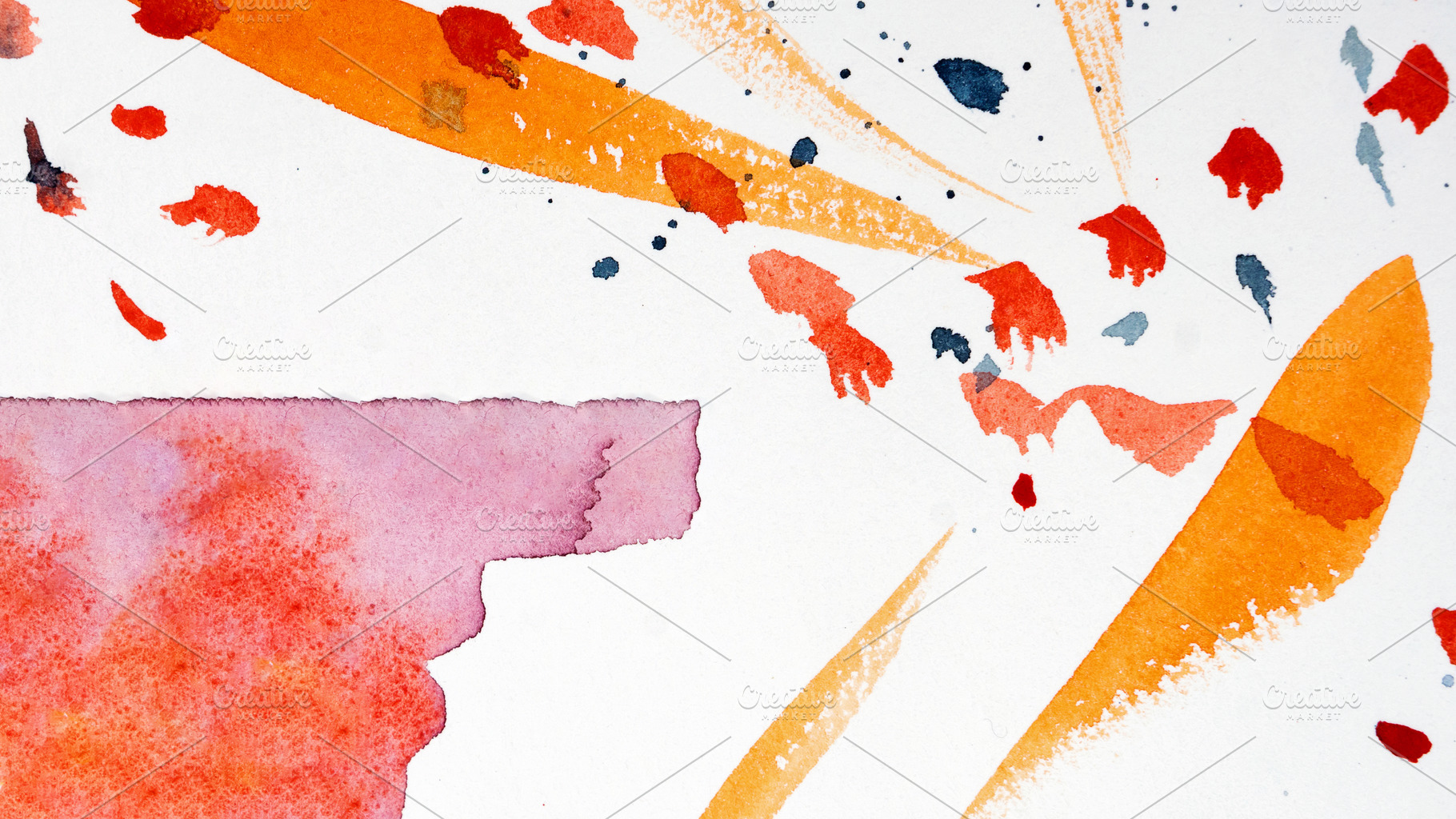 Abstract Watercolor Blots, an Abstract Photo by Elena Vagengeim