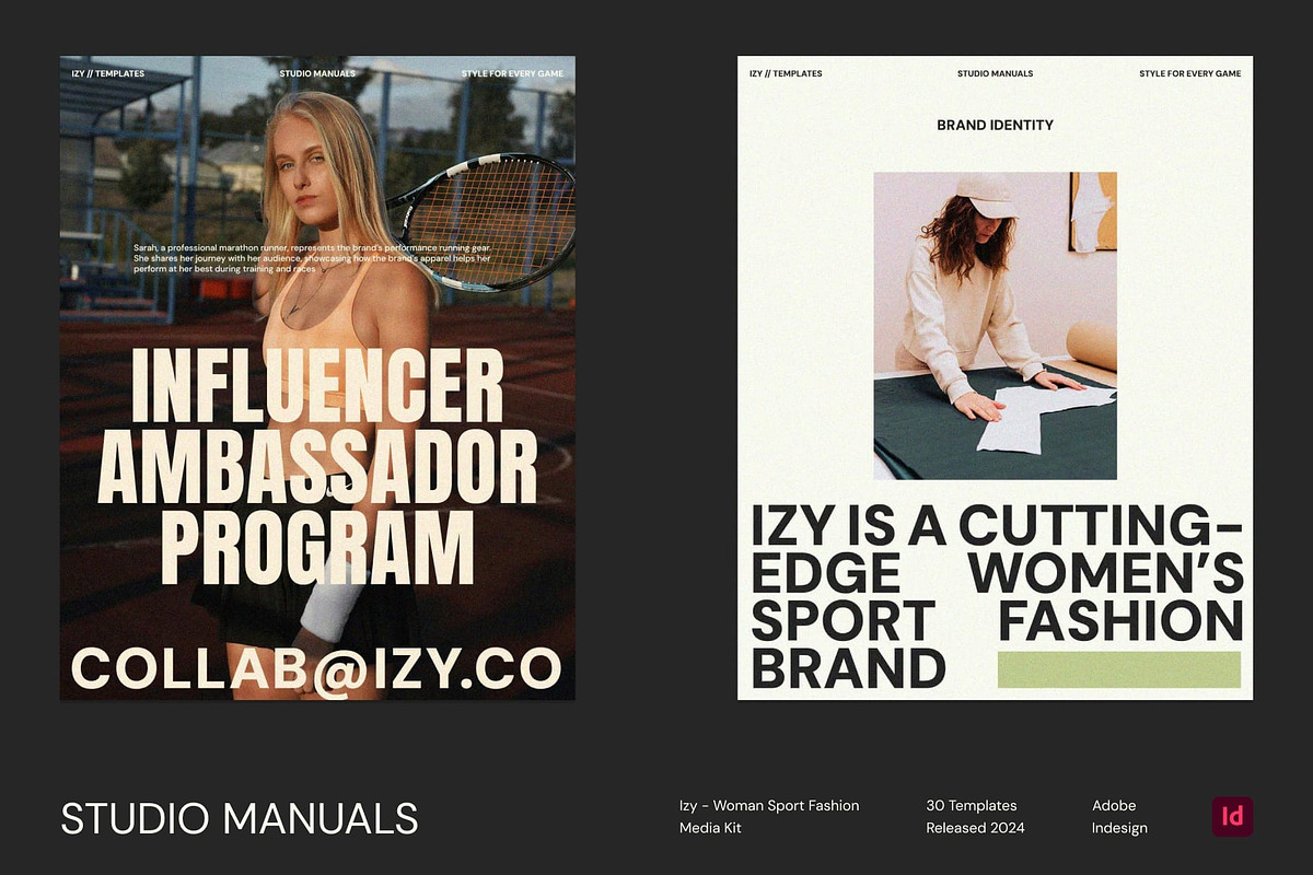 IZY - Woman Sport Fashion Media Kit, a Social Media Template by Studio Manuals (Photo 4 of 8)