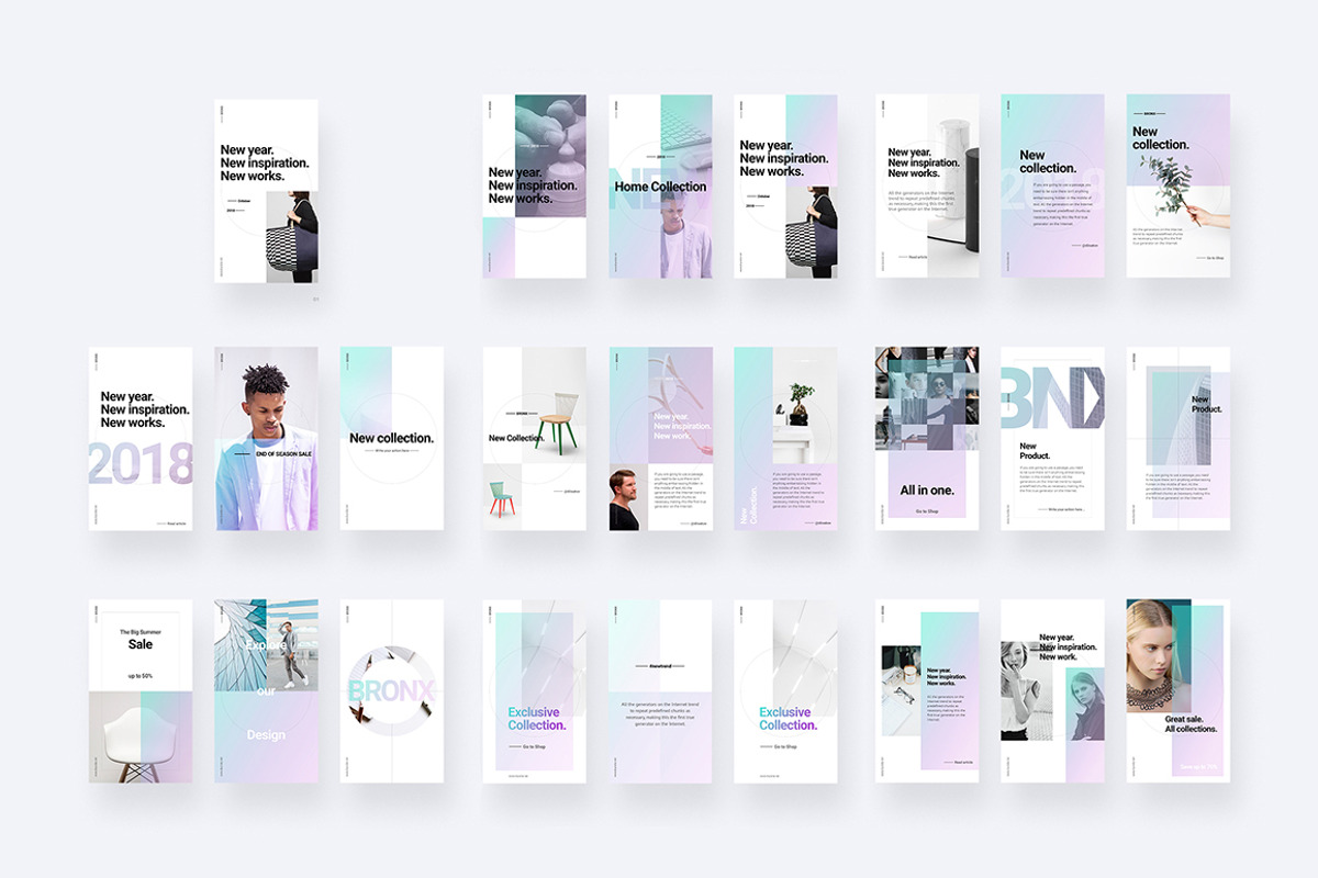 BRONX Light Instagram Stories Pack, a Social Media Template by Presentations Studio (Photo 3 of 11)