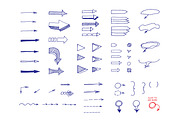102 Hand drawn arrows., an Object Graphic by Olgaart (Thumbnail 3 of 5)