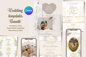 Wedding Template Bundle Canva PRO