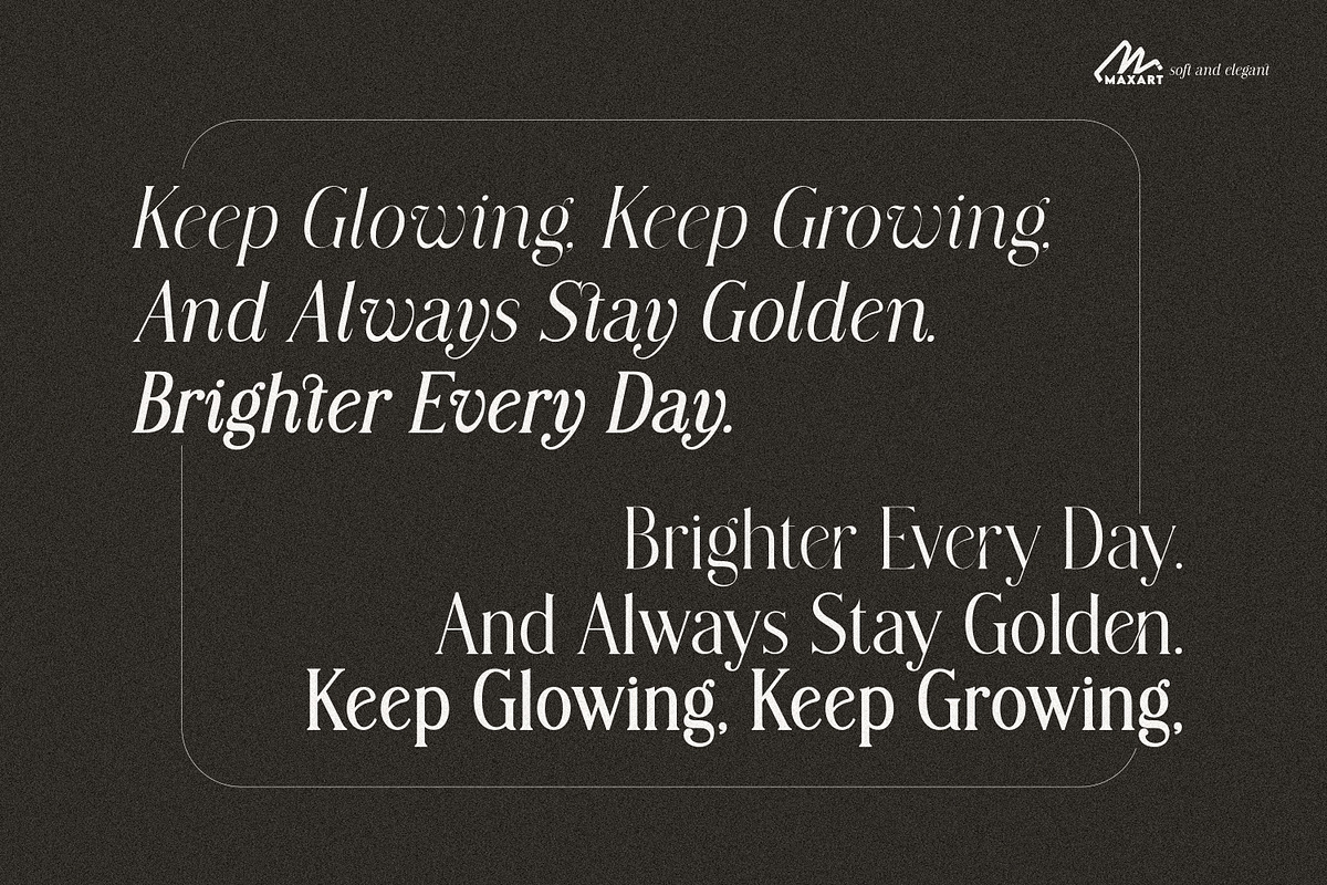 Modern Chic Refined – Elegant Serif, a Serif Font by MaxArt Foundry (Photo 16 of 20)
