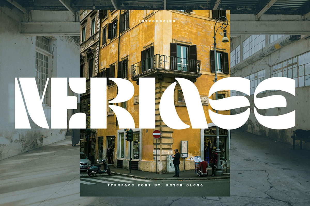 Meriase Bold Display Font, a Font by Cruzine (Photo 1 of 8)