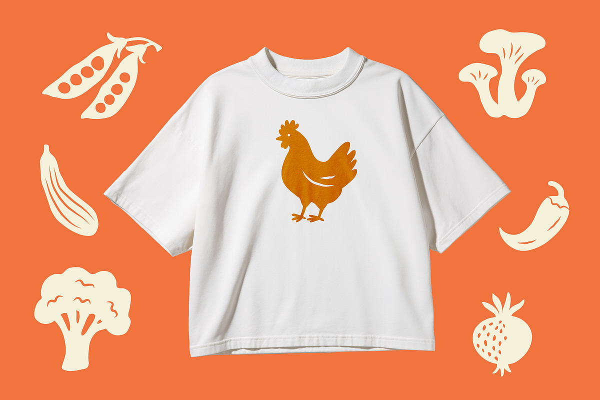 FARMERS MARKET, HAND DRAWN SET, a Food Illustration by NatalieArtShop (Photo 6 of 14)