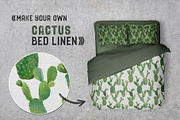 Cactus Floral Backgrounds, an Illustration by Anna Studio (Thumbnail 3 of 7)