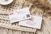 Cherry Blossom Business Card Canva, a Business Card Template by Arslan (Thumbnail 4 of 7)