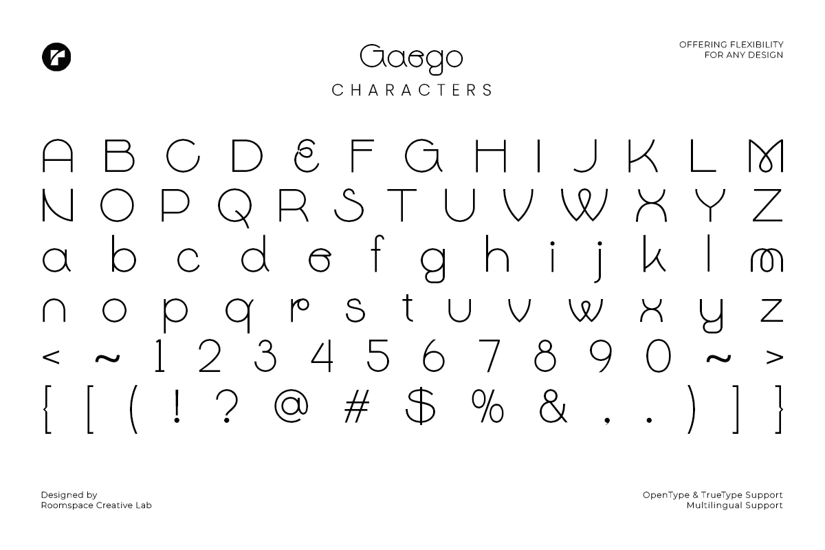 Gaego Font - A Modern and Clean Sans, a Sans Serif Font by roomspace creative lab (Photo 12 of 12)