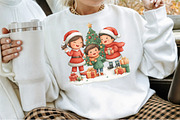 Christmas Kids Watercolor Clipart, an Illustration by Sublimation Artist (Thumbnail 4 of 6)
