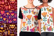 Funful Flower Patterns, a Pattern Graphic by Retro Graphic Box (Thumbnail 3 of 9)