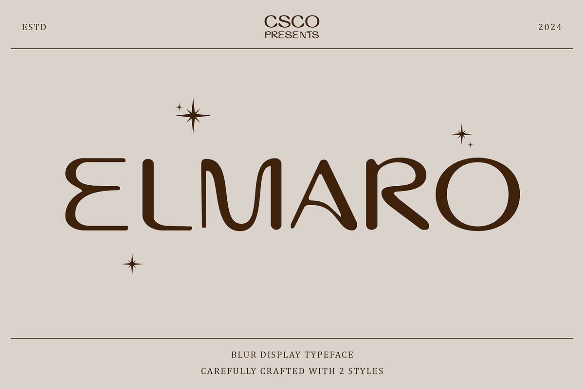 Elmaro Blur, a Sans Serif Font by Craft Supply Co. (Photo 1 of 8)