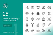 Global Human Rights & Social Justice, an Outline Icon by IconBunny (Thumbnail 1 of 2)