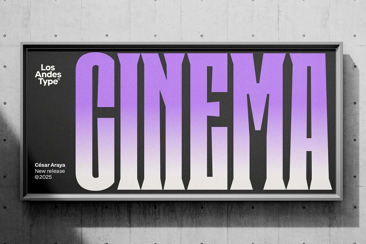 Cinema - Family 30% off, a Serif Font by Los Andes Type (Photo 1 of 10)