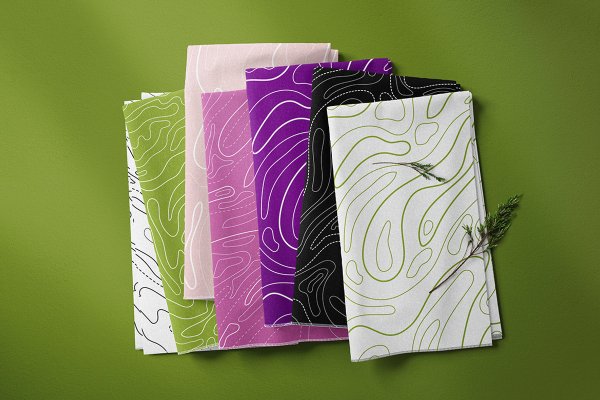 12 Pattern Topographic Map, a Pattern Graphic by Thirtypath Studio (Photo 4 of 5)