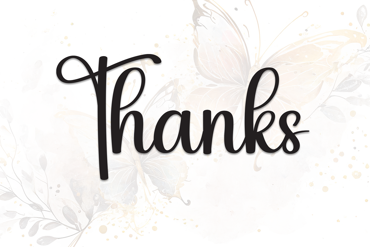 Butterfly | Script Font, a Handwritten Font by Scratchones (Photo 9 of 9)