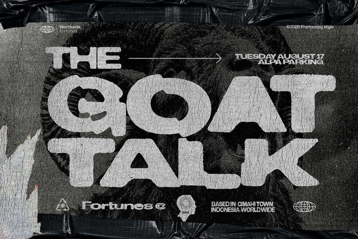 Blockpaper-Photocopy Font, a Sans Serif Font by Fortunes Co (Photo 3 of 9)