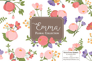 Wildflower Clipart & Vectors, an Illustration by Amanda Ilkov