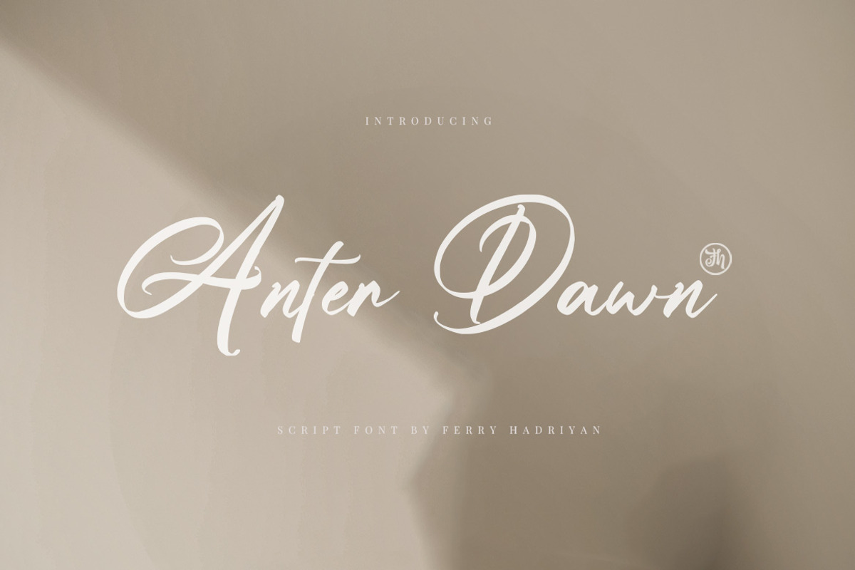 Anter Dawn - Script Font, a Script Font by FHFont (Photo 1 of 5)